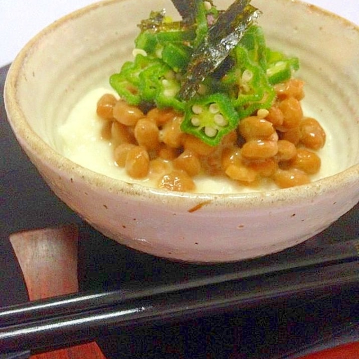 ネバネバトリオ とろろオクラ納豆 レシピ 作り方 By アイール 楽天レシピ